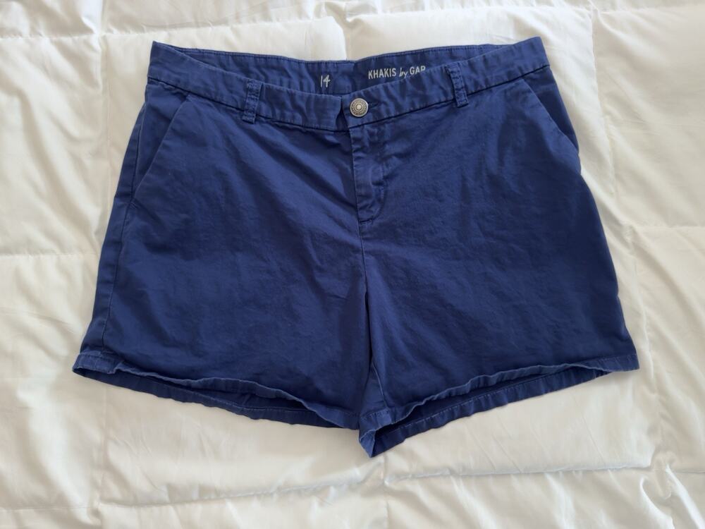 Khakis by Gap Women's 5” Inseam Cobalt Blue Shorts Size 14